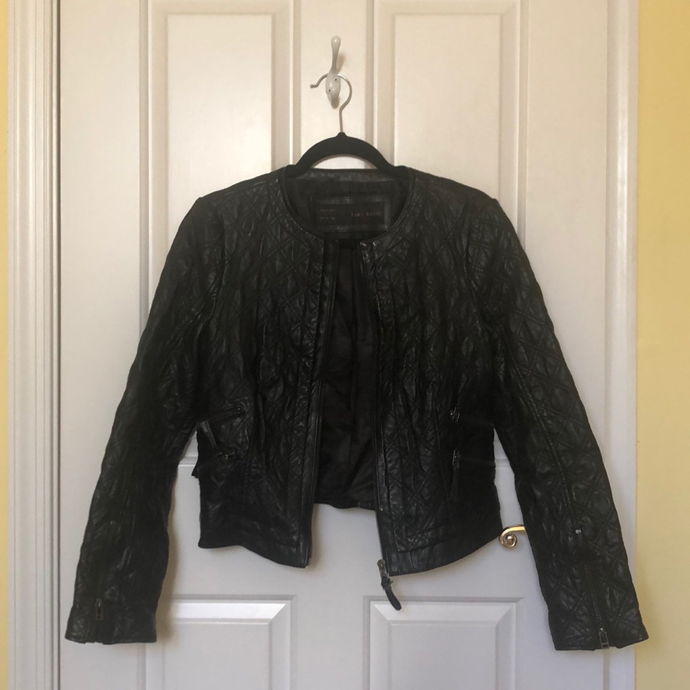 Zara leather jacket - Black